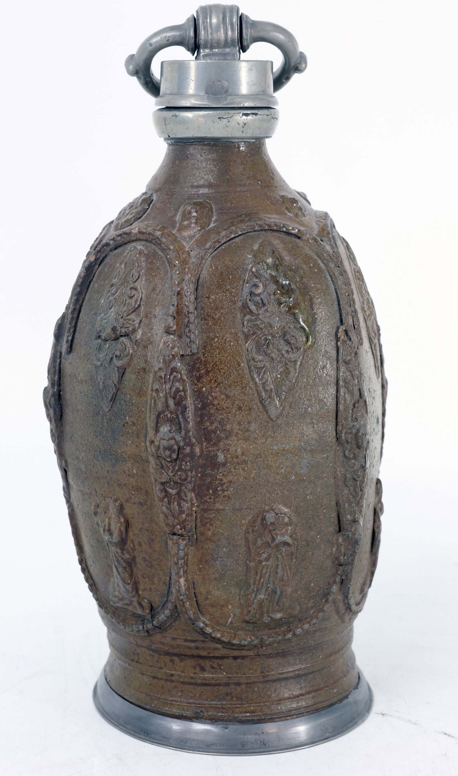 3 items, dark clay, signs of age: Creussen, c. 1700, - 5