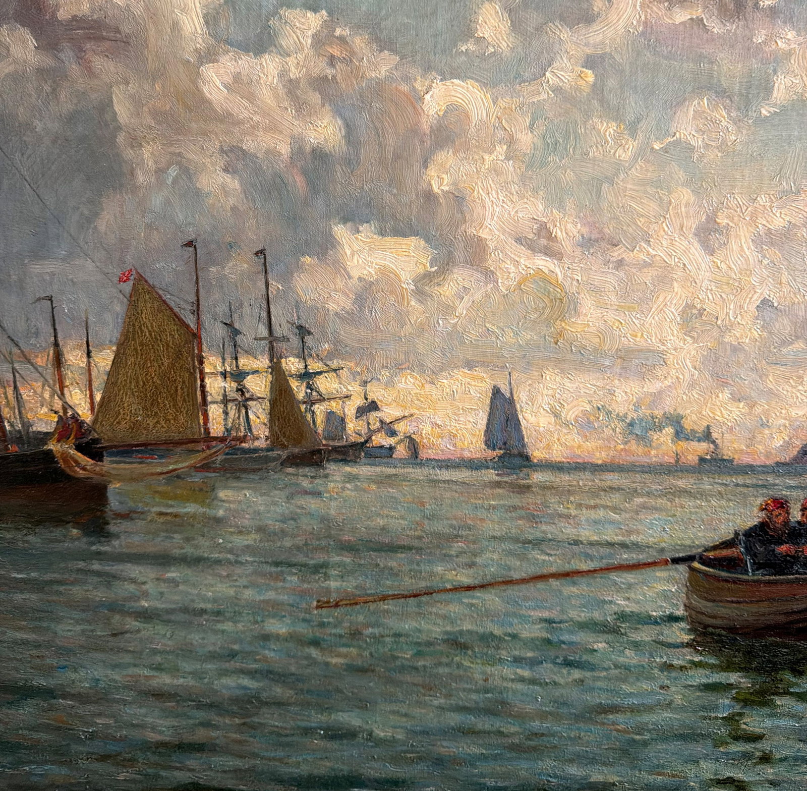 Henry ENFIELD, Ships and Boats Near a Cloudy Coast - 3