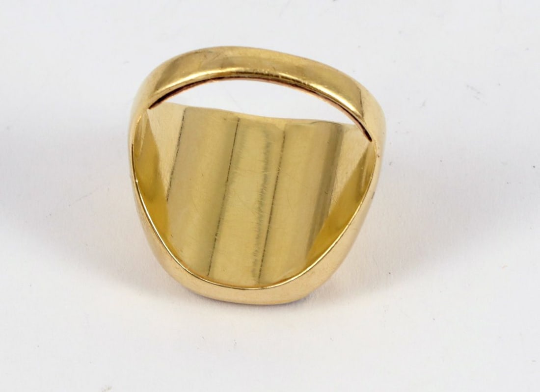 Onyx men's ring, 585 GG, tested, 6.68 g - 3
