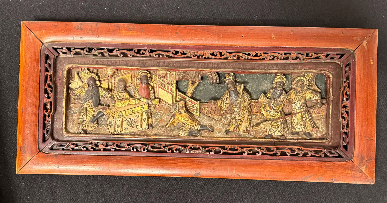 2 wooden panels, China - 12