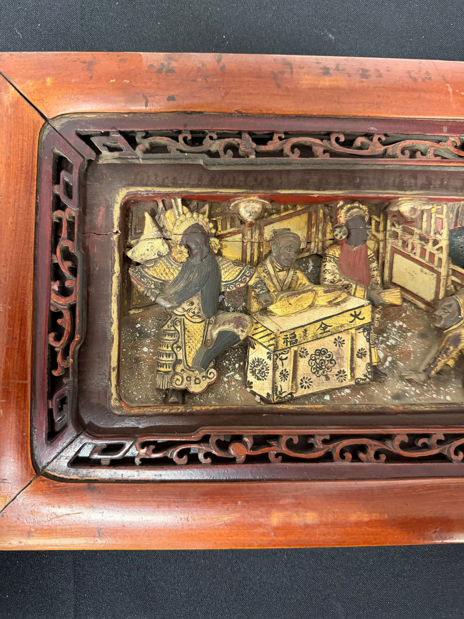 2 wooden panels, China - 2