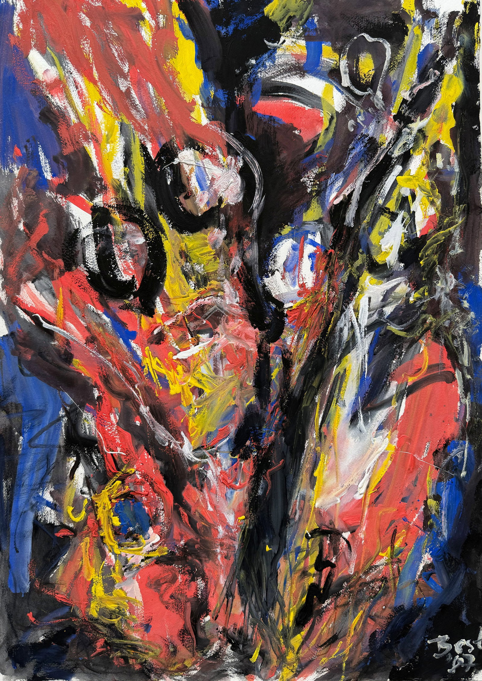 Artist H. Best, 2 informal compositions - 7