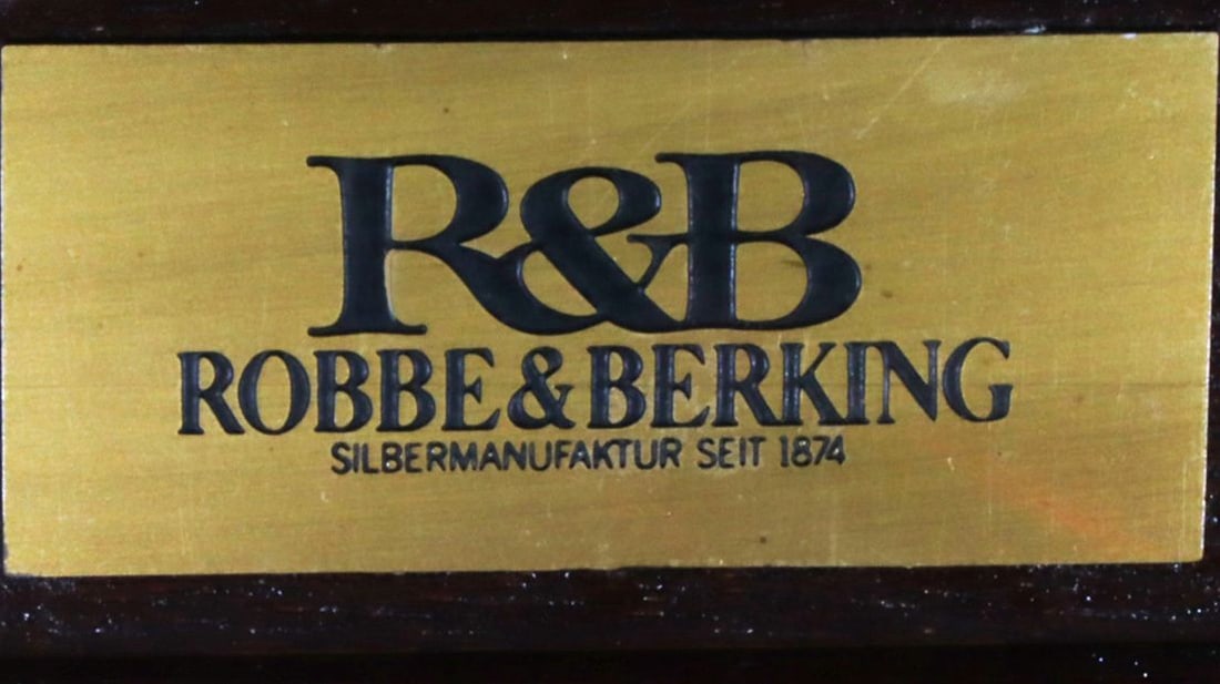 Silver cutlery set for 12 people by Robbe & Berking - 4
