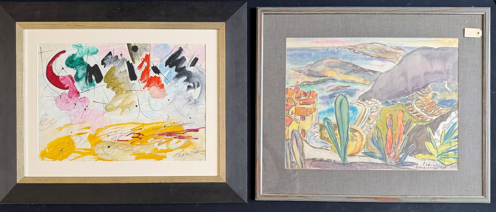 2 paintings, signs of age: Beerschneider, (1 of 6)