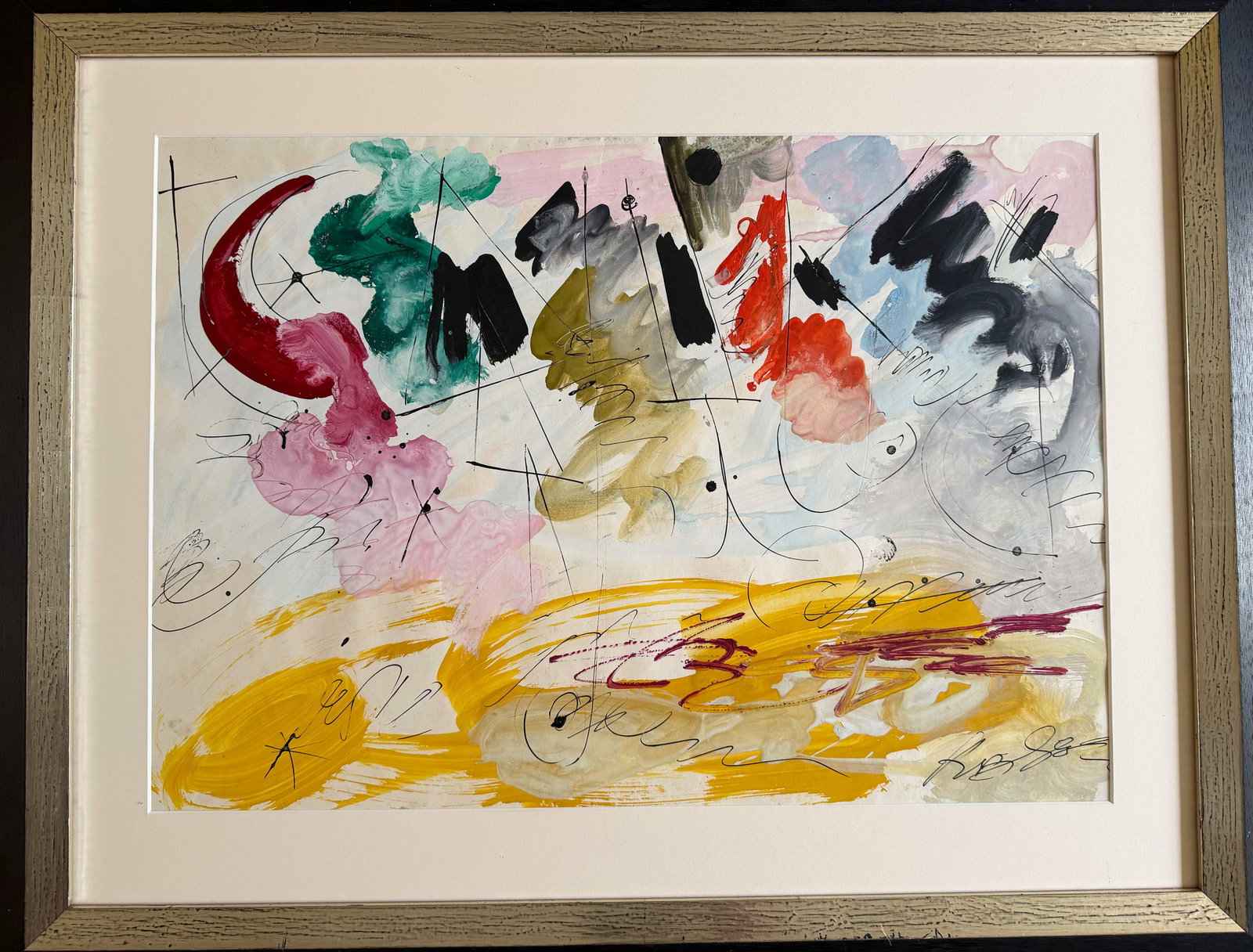2 paintings, signs of age: Beerschneider, - 3