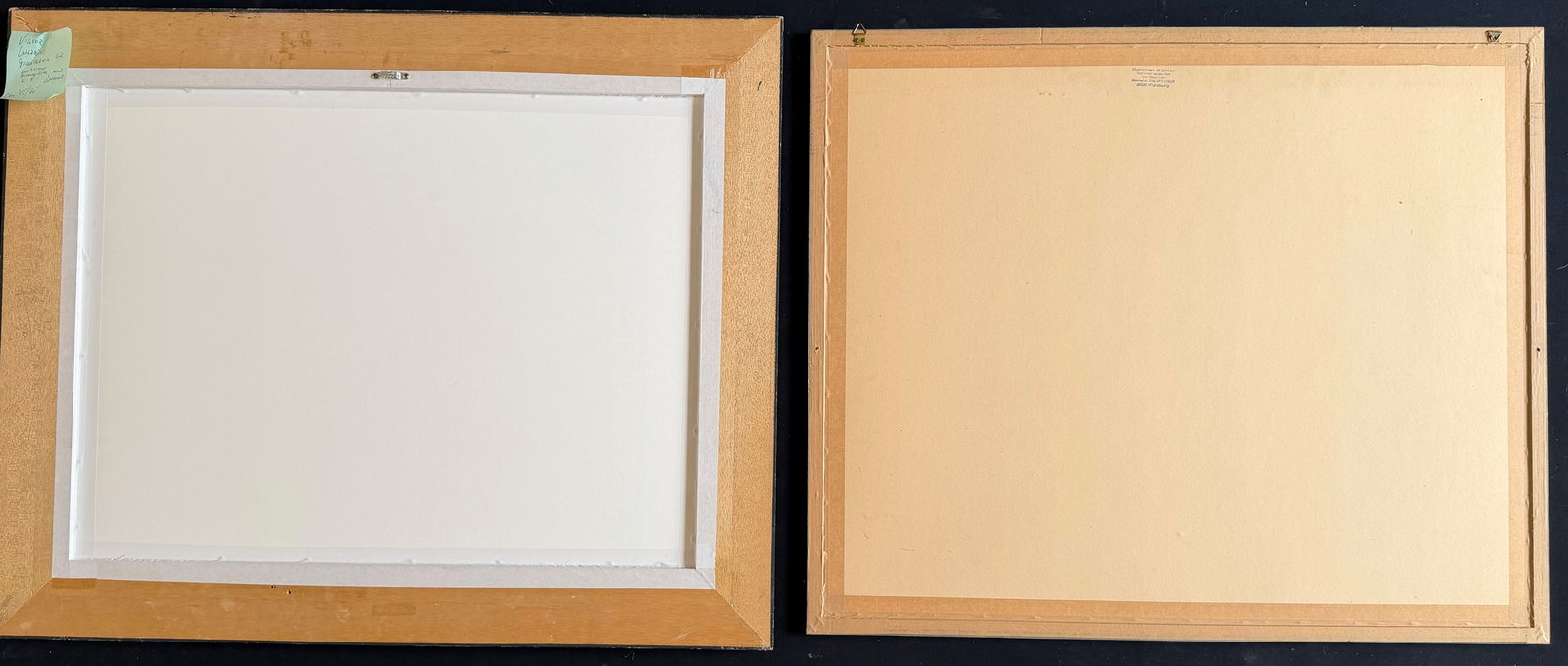 2 paintings, signs of age: Beerschneider, - 5