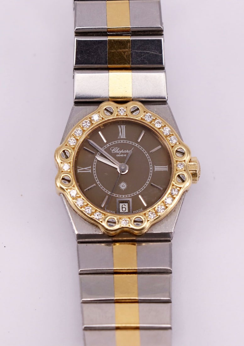 2 women's wristwatches, used, movements not tested: - 2