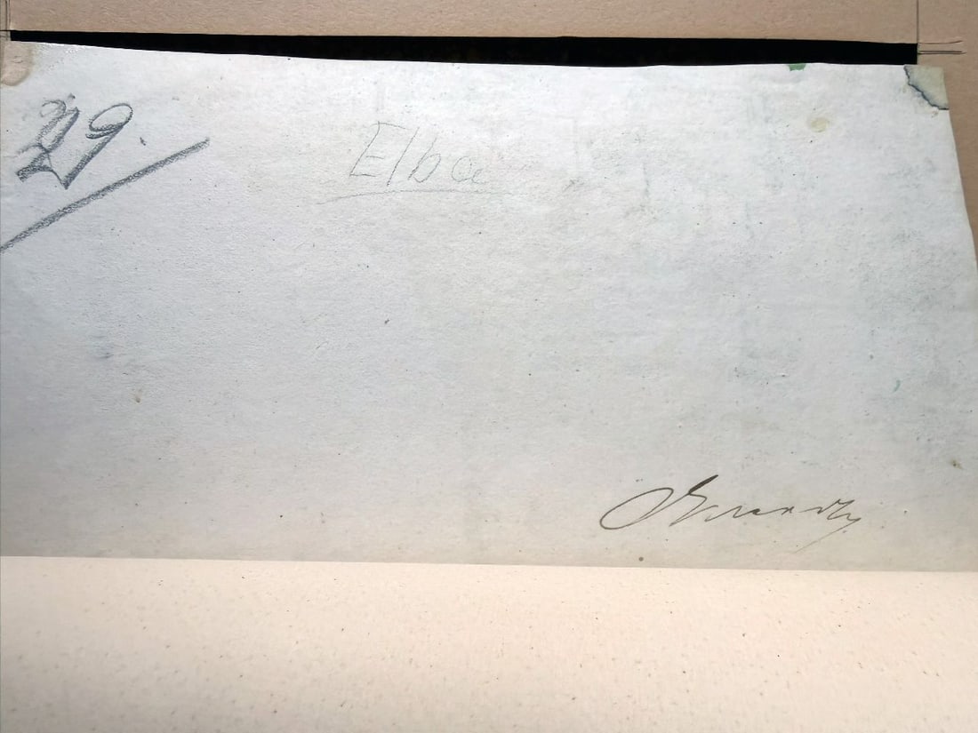 Unknown artist, mid-19th century, 2 motifs from Elba - 12