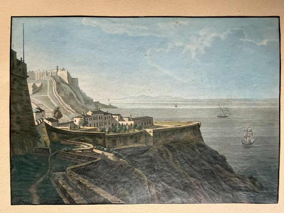 Unknown artist, mid-19th century, 2 motifs from Elba - 2