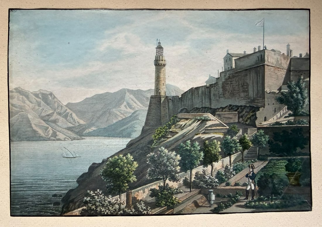 Unknown artist, mid-19th century, 2 motifs from Elba - 3