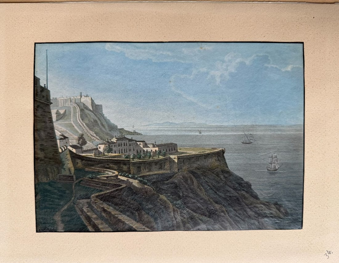 Unknown artist, mid-19th century, 2 motifs from Elba - 9