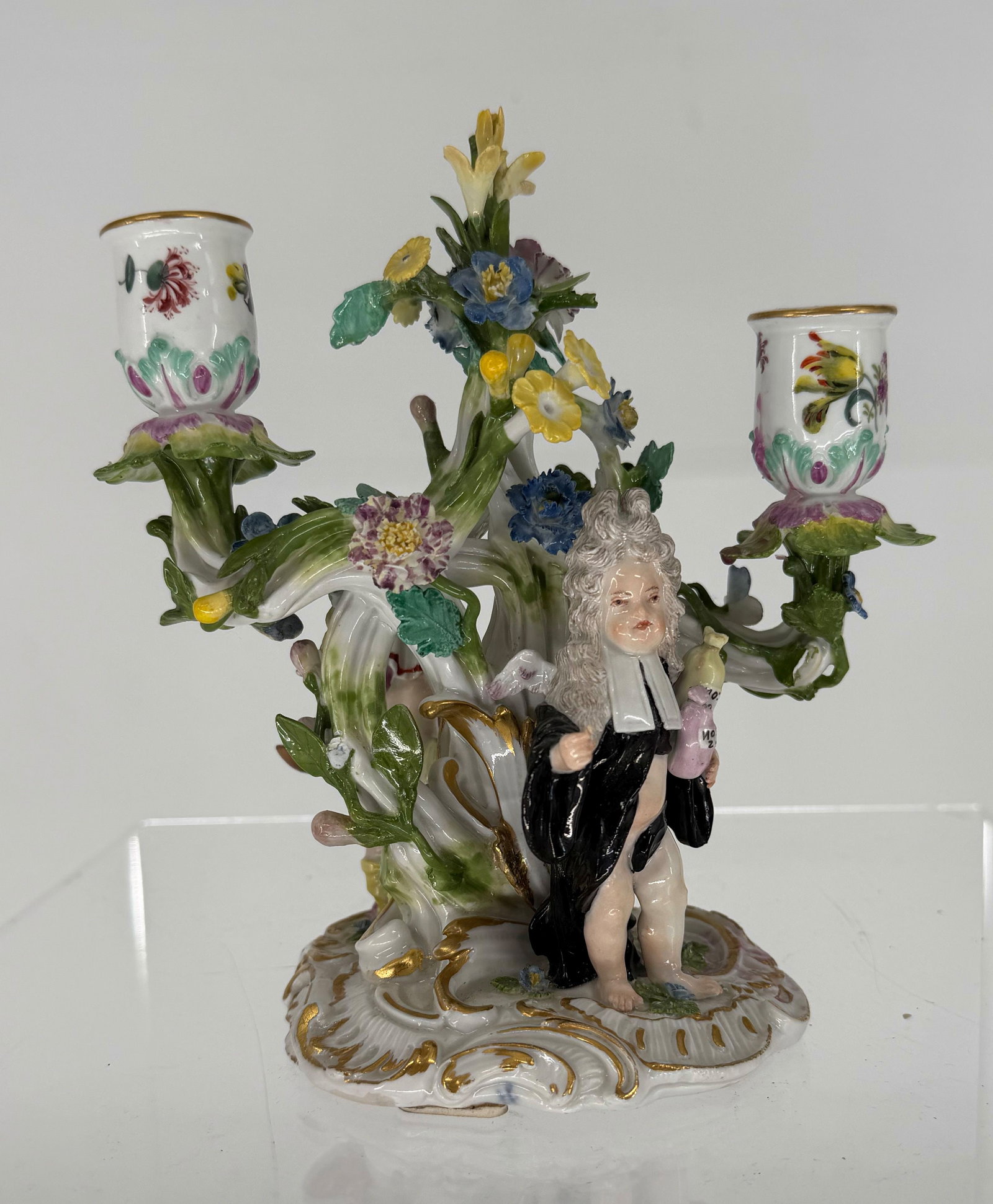 2 Meissen ceremonial candelabras - 10