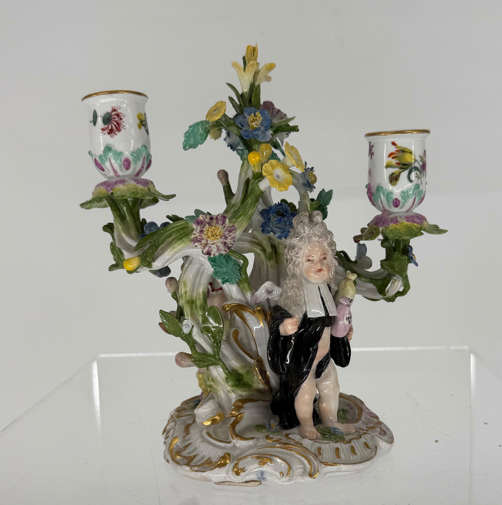 2 Meissen ceremonial candelabras - 11