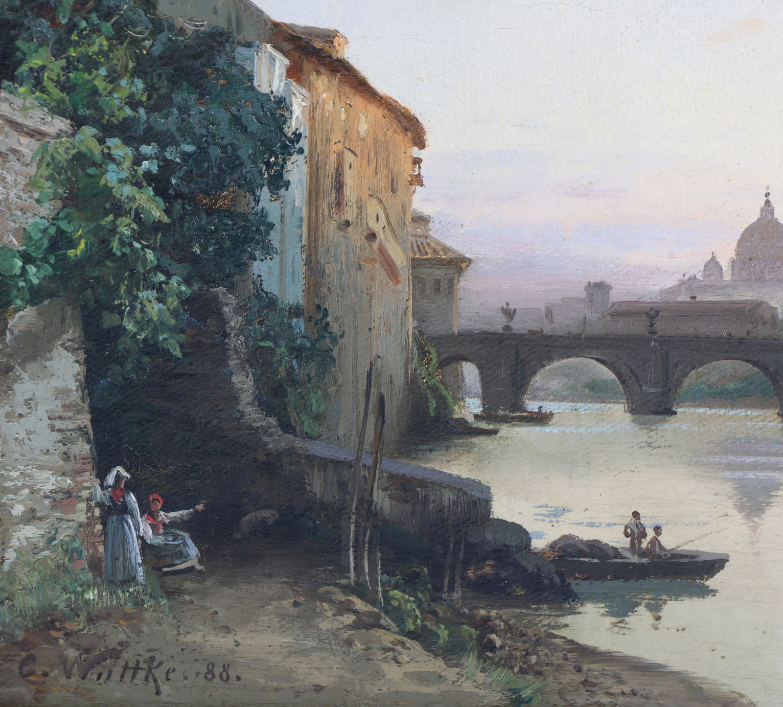 Carl WUTTKE. Castel Sant'Angelo in Rome. - 4