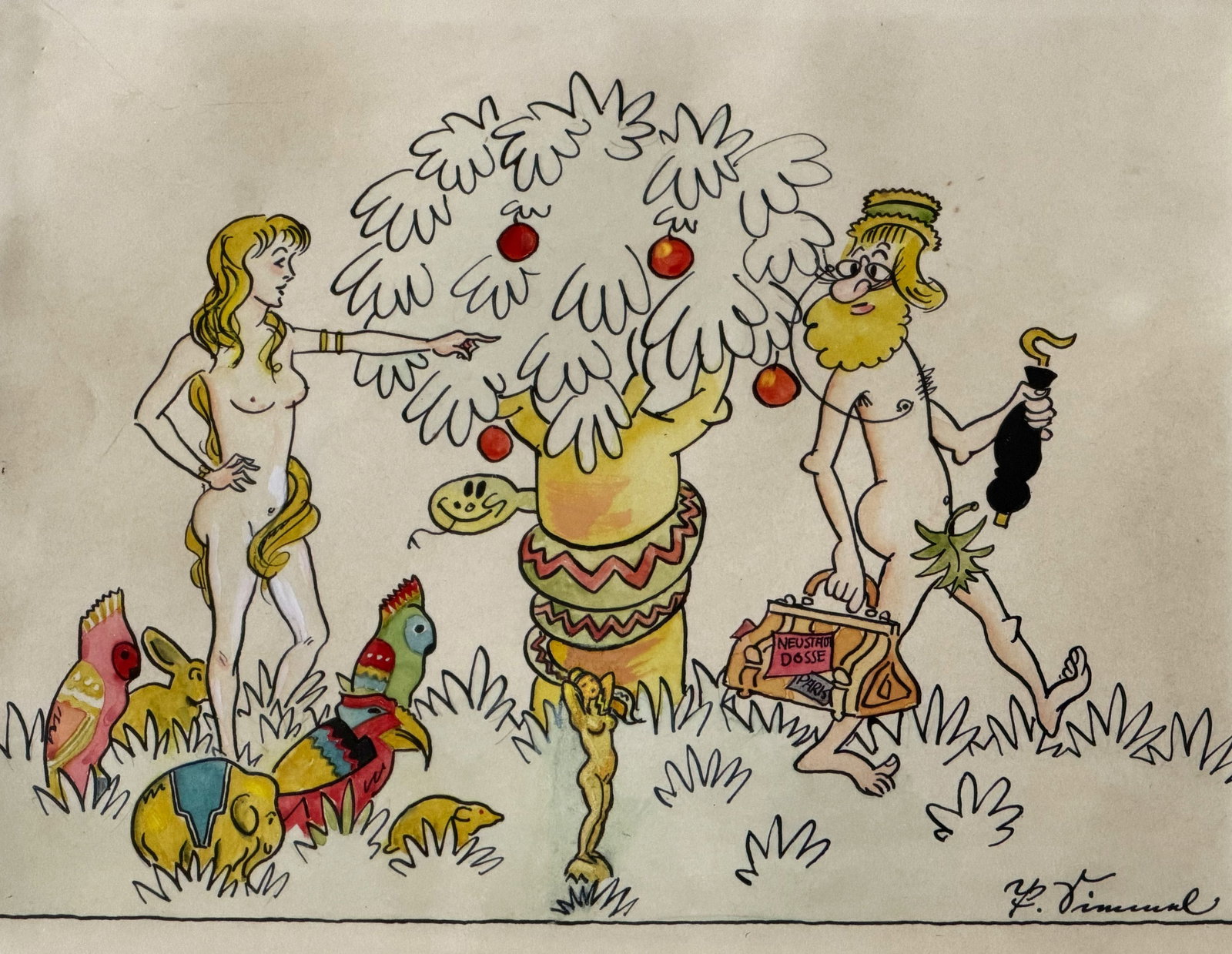Paul SIMMEL (1887–1933), 2 caricatures, - 7