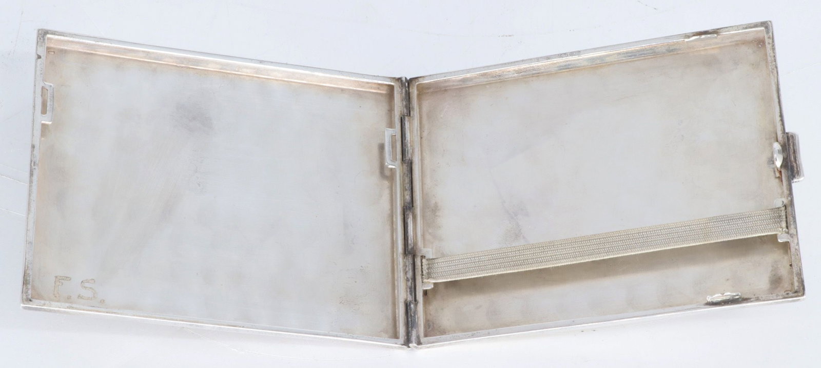 Cigarette case, sterling silver, 153.3 g, some wear - 3