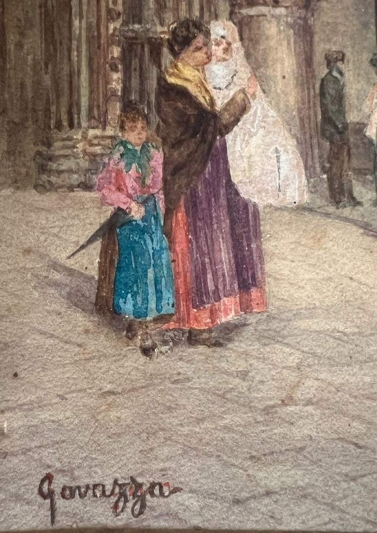 Z. Curter et al, 7 views of Venice, watercolours, - 4