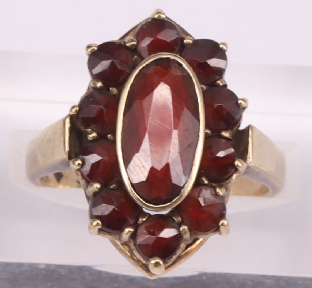 3 x garnet jewelry - 5