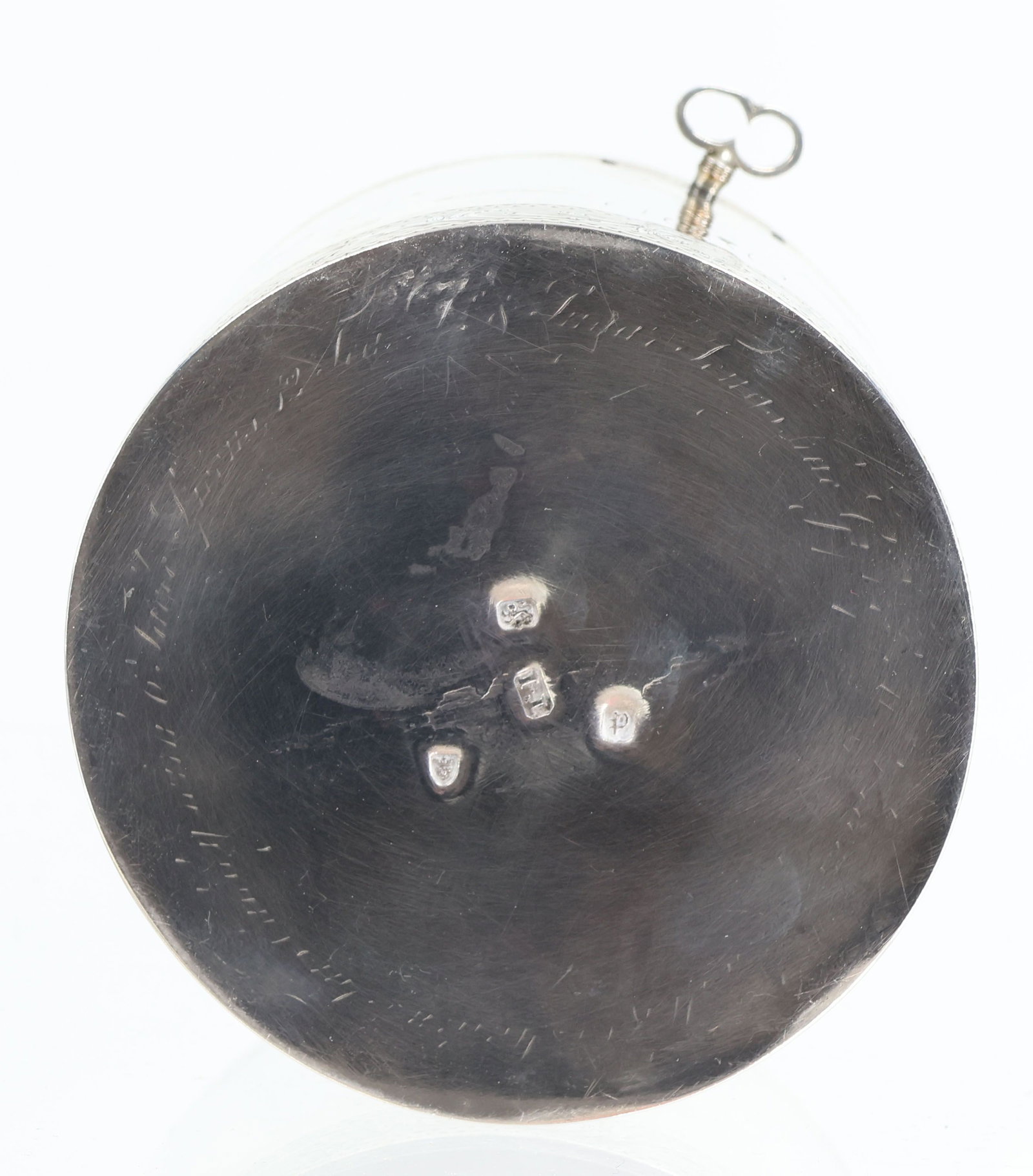 English silver jug and box - 4