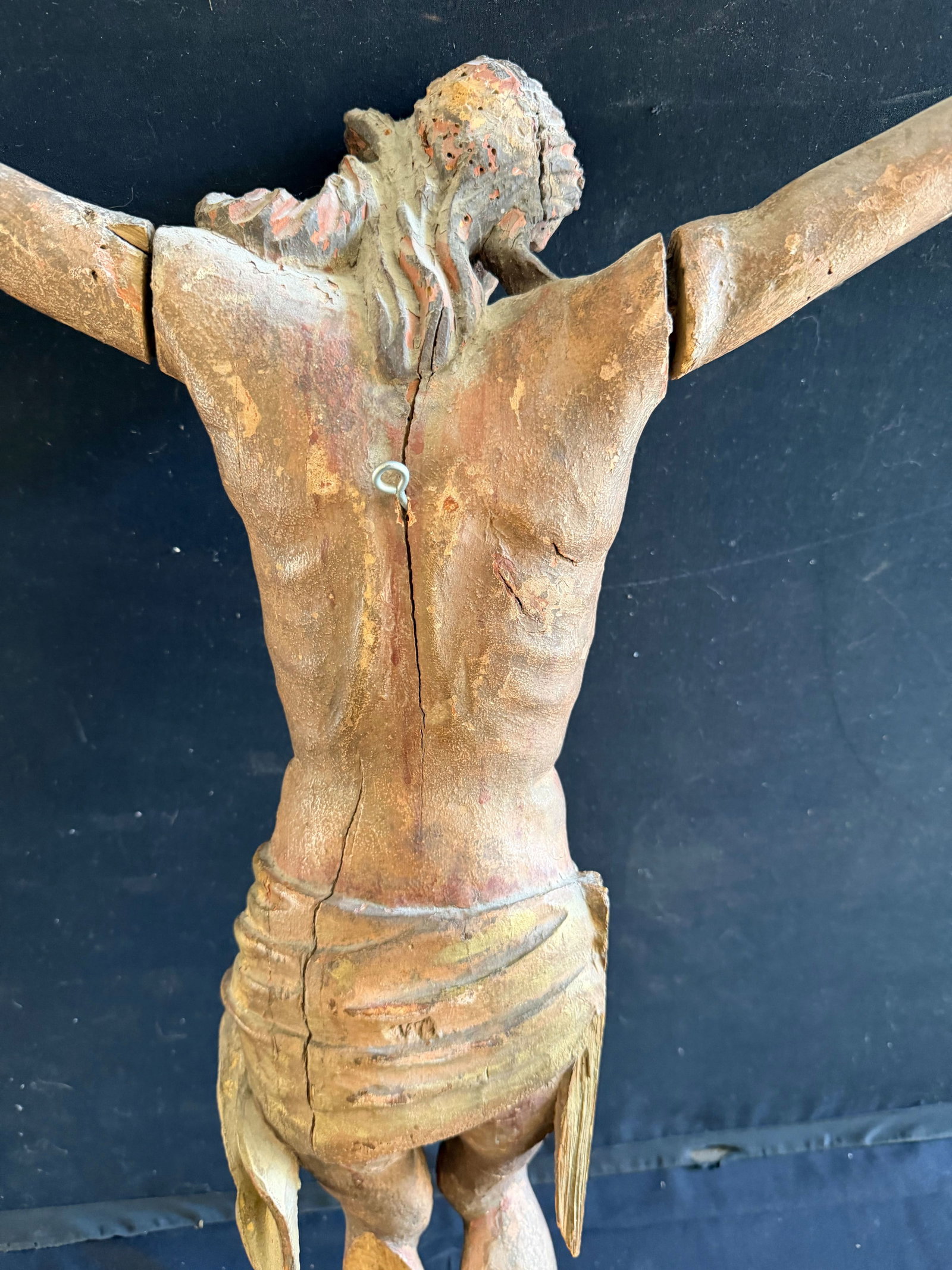 Crucified Jesus, 18th century, dark wood, - 12