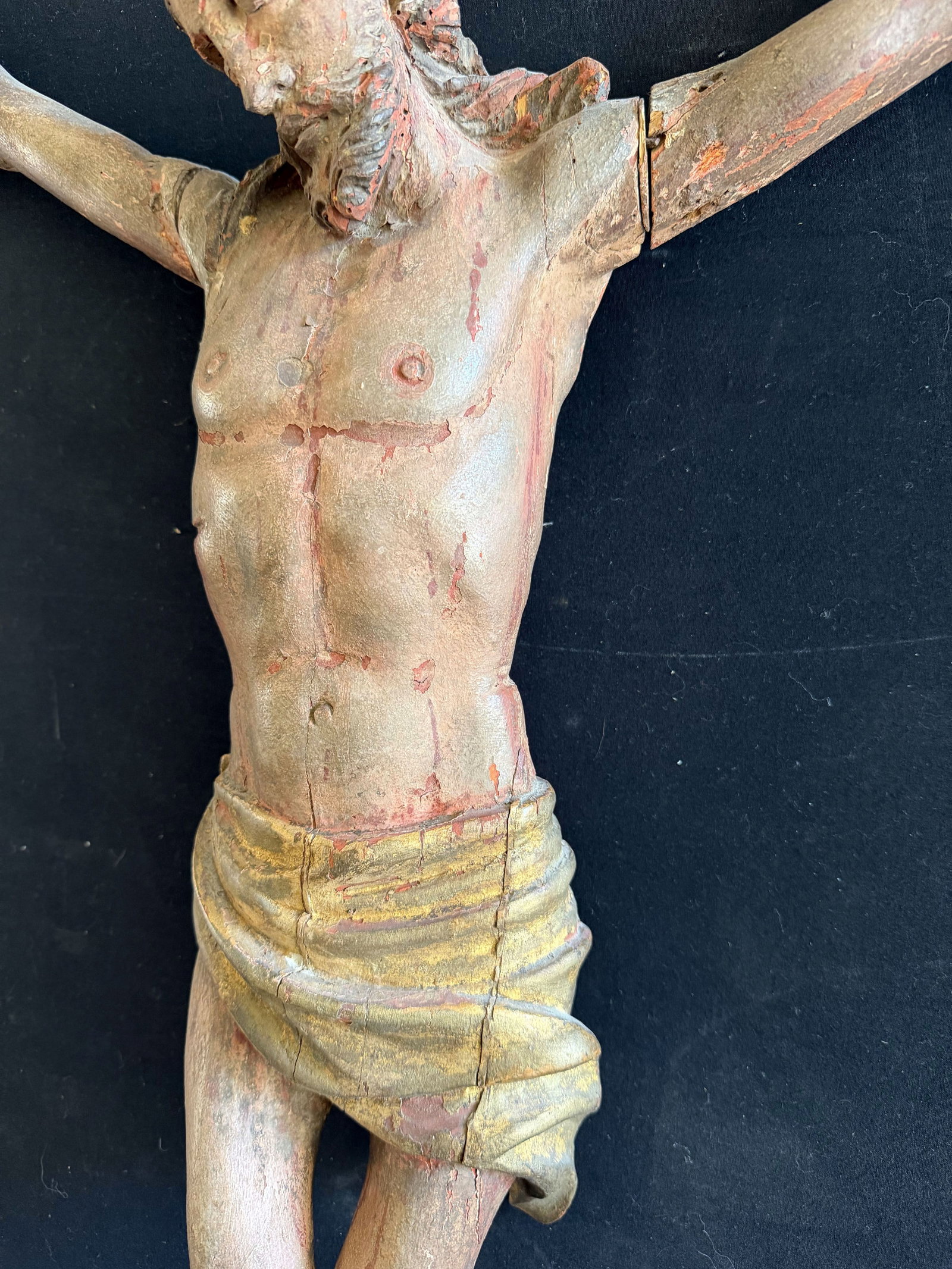 Crucified Jesus, 18th century, dark wood, - 5