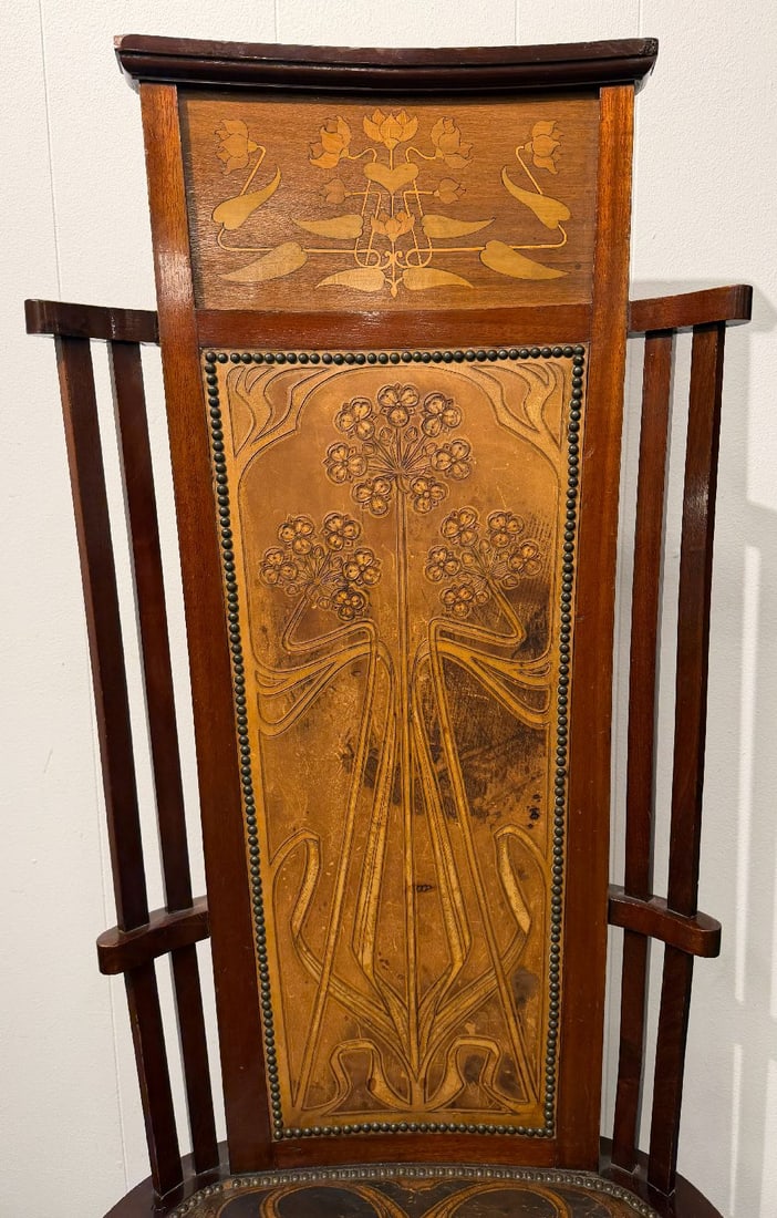Chair, approx. 1900, Art Nouveau - 4