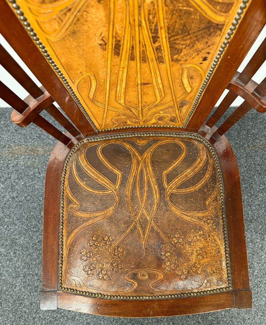 Chair, approx. 1900, Art Nouveau - 5