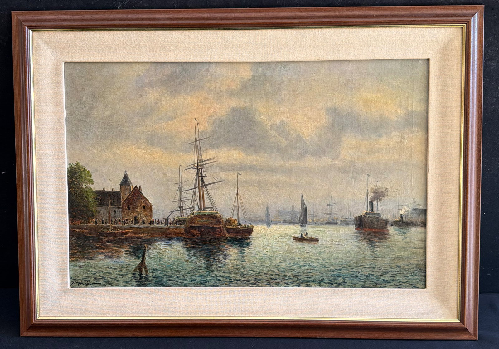 David MORETTI. Ships Near the Harbor. - 5