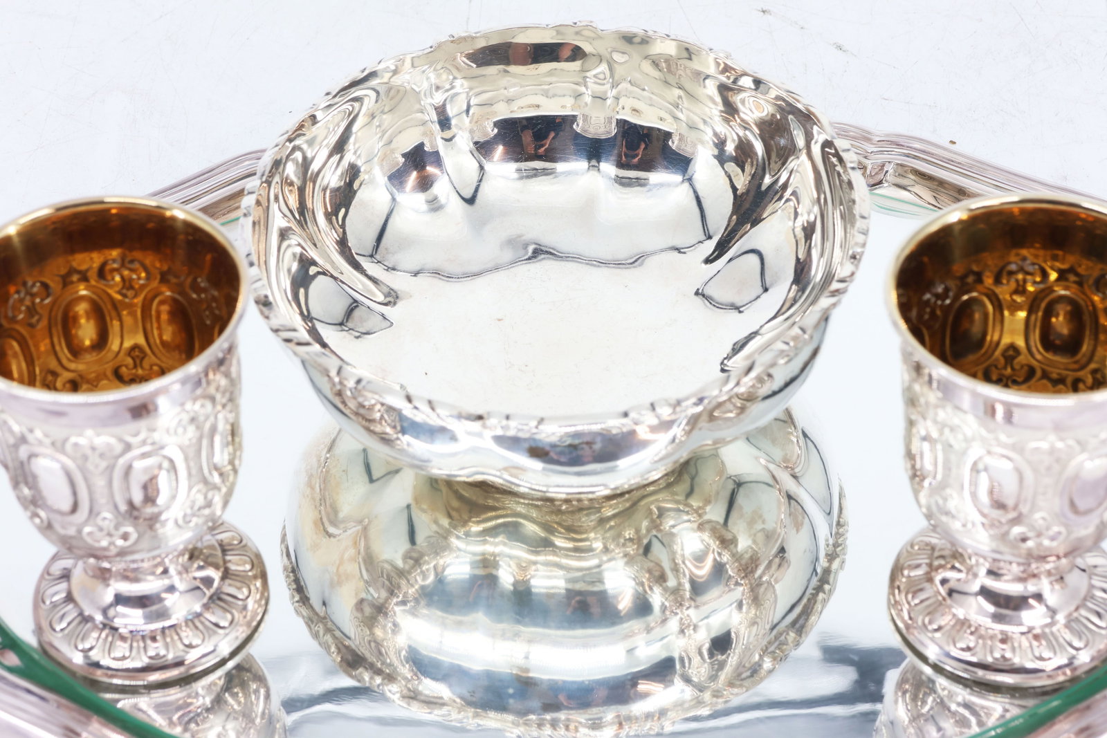 Elegant silver set, 925 sterling silver, 1620 g, - 6