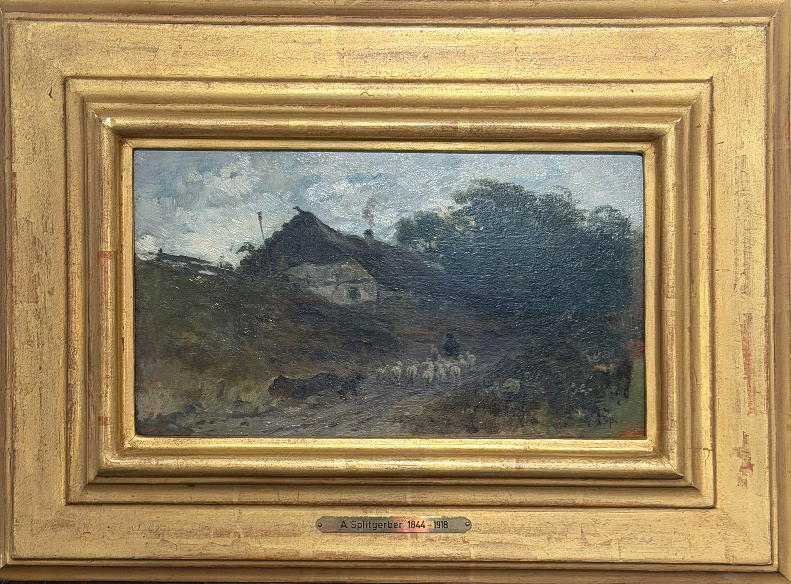 SPLITGERBER, Shepherd with flock of sheep - 2