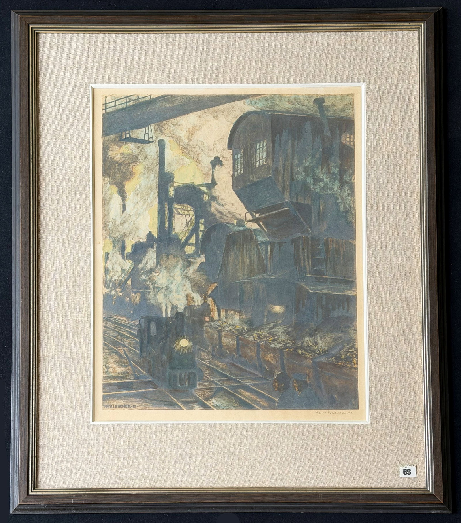 Hans BALUSCHEK (1870–1935), View of a factory complex - 4