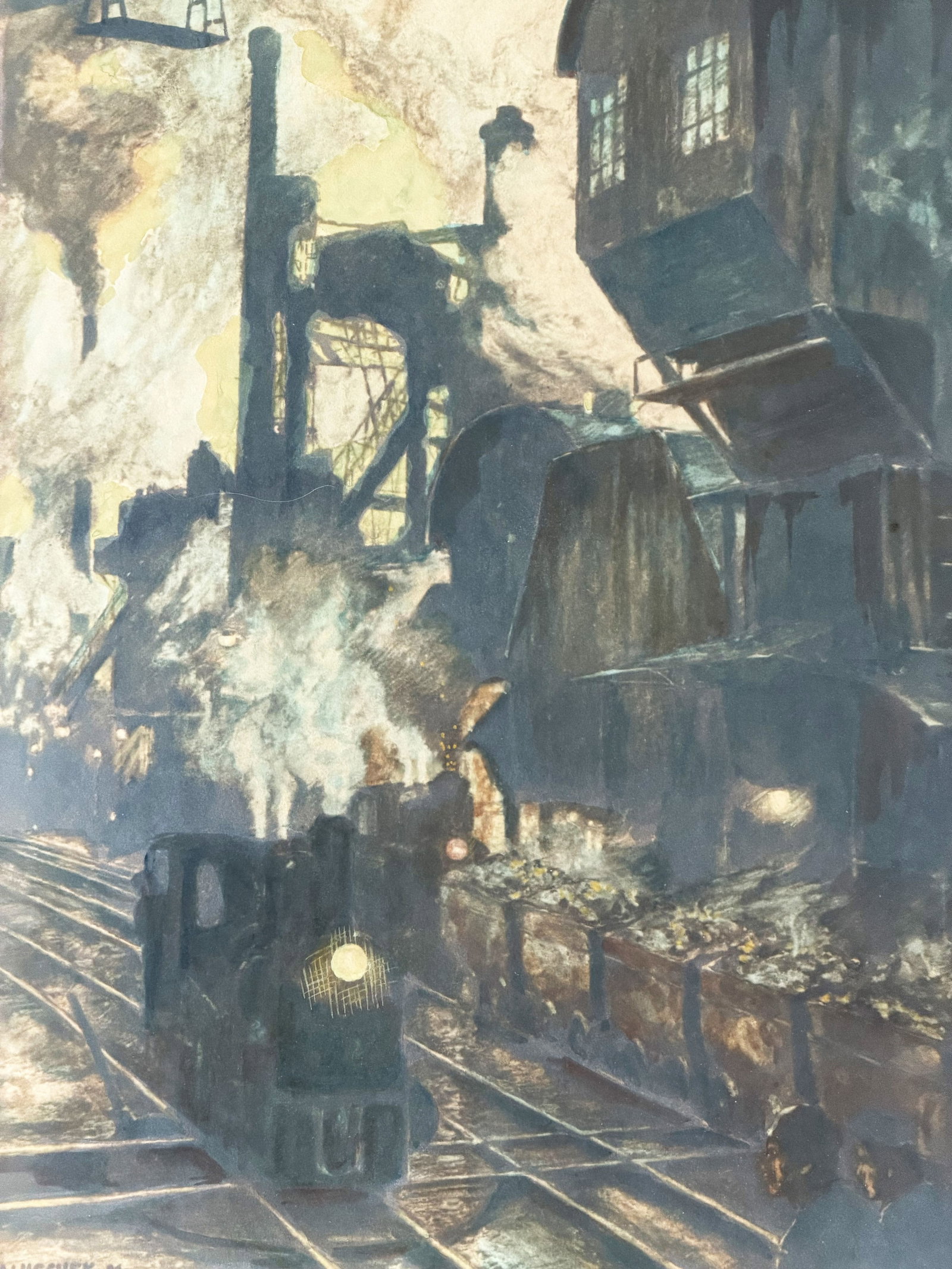 Hans BALUSCHEK (1870–1935), View of a factory complex - 8