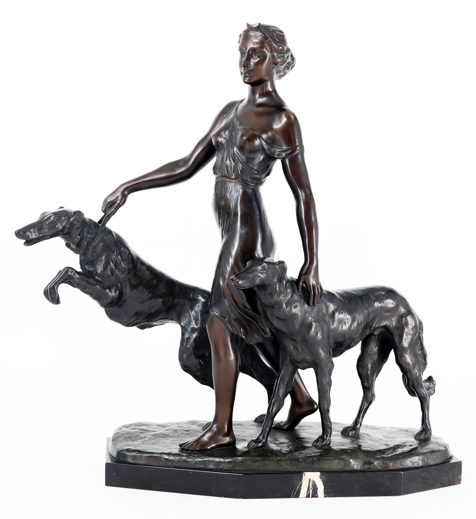 Rudolf KAESBACH (1873–1955), Diana with dogs - 2
