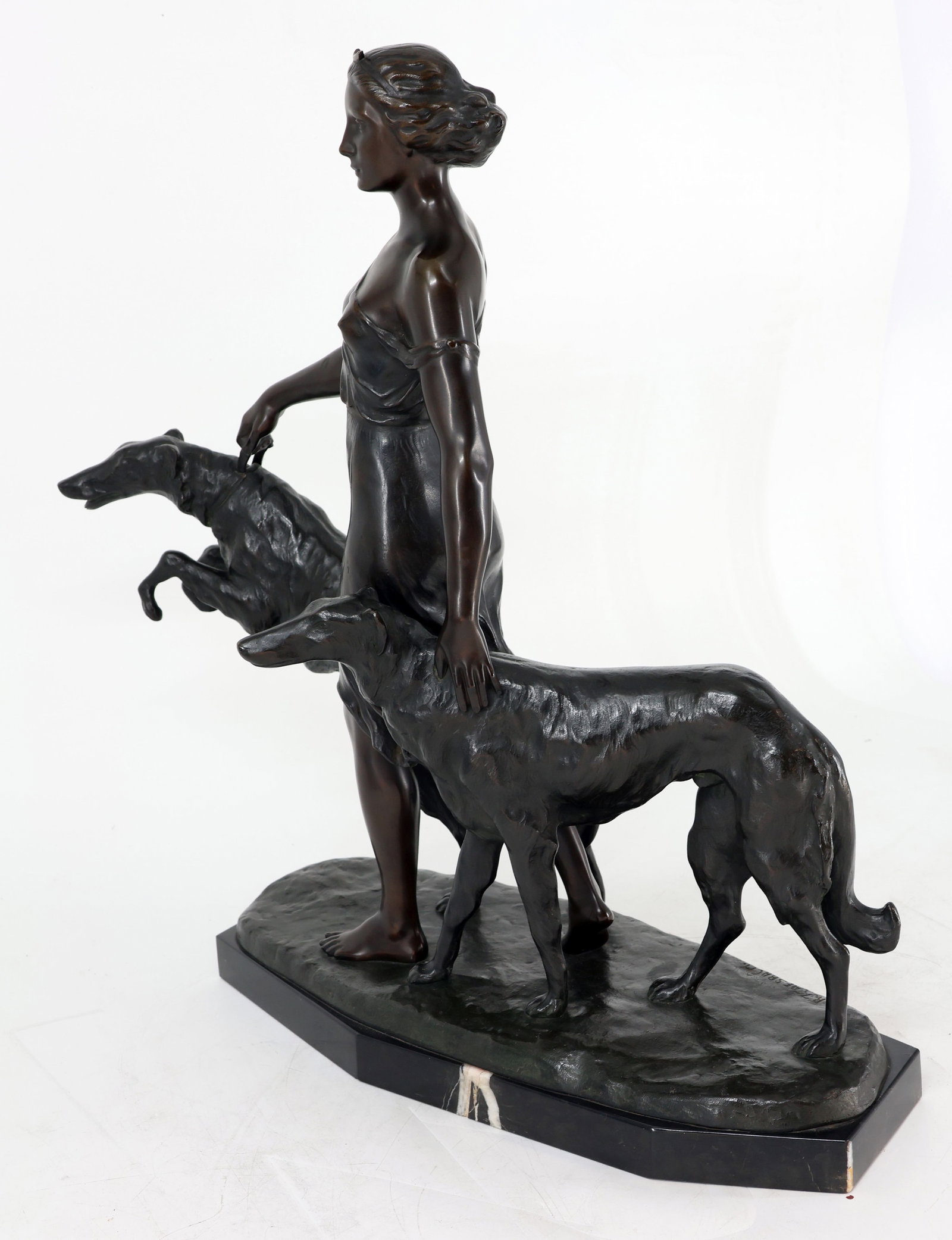 Rudolf KAESBACH (1873–1955), Diana with dogs - 7