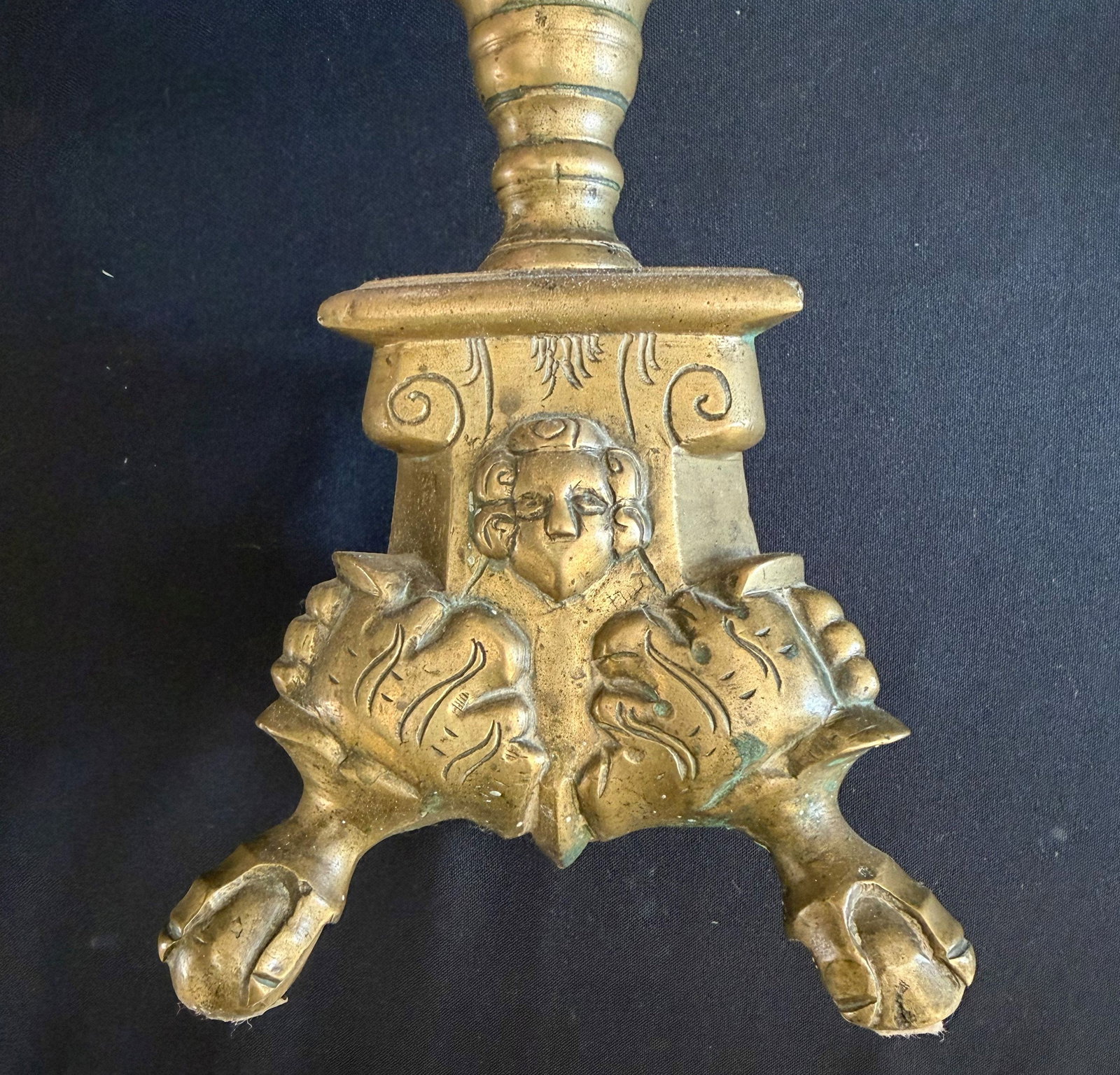 14 pairs of candlesticks, brass, etc., collection - 3