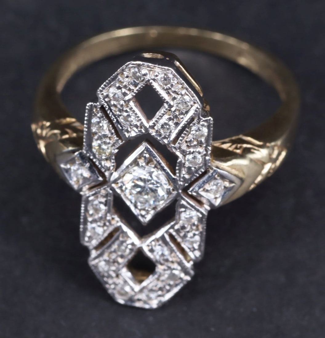 Two pieces of jewelry, Art Deco - 10