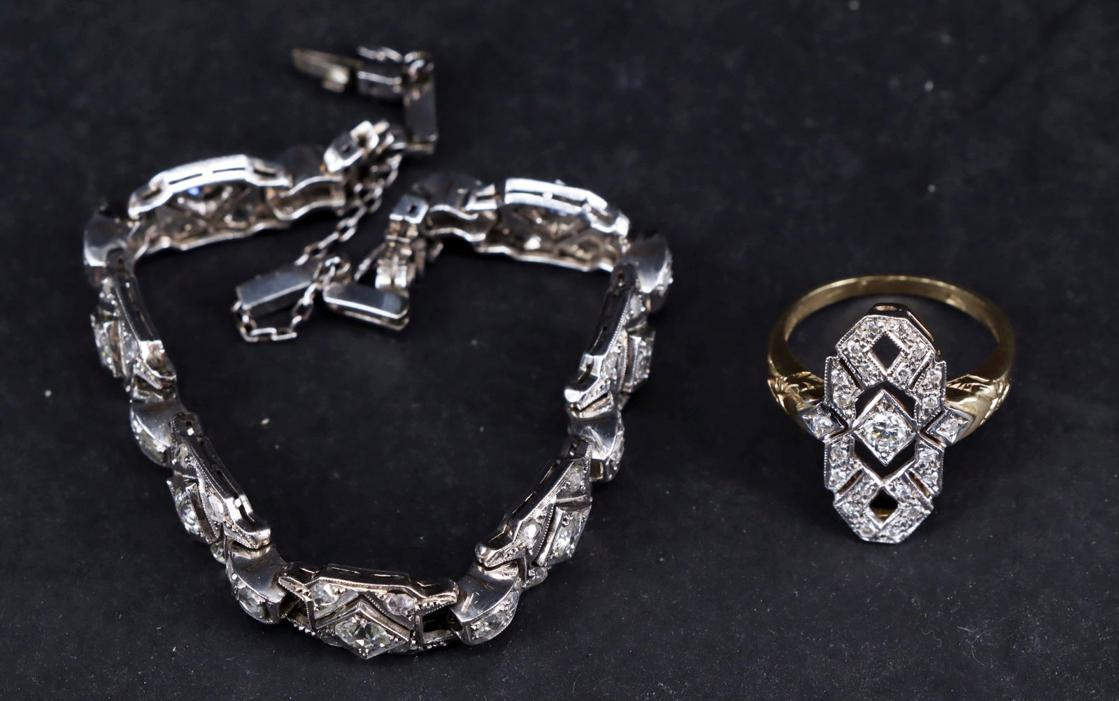 Two pieces of jewelry, Art Deco - 5