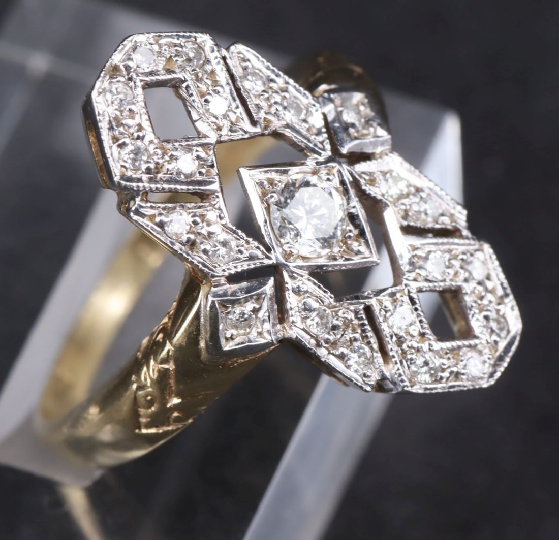 Two pieces of jewelry, Art Deco - 7