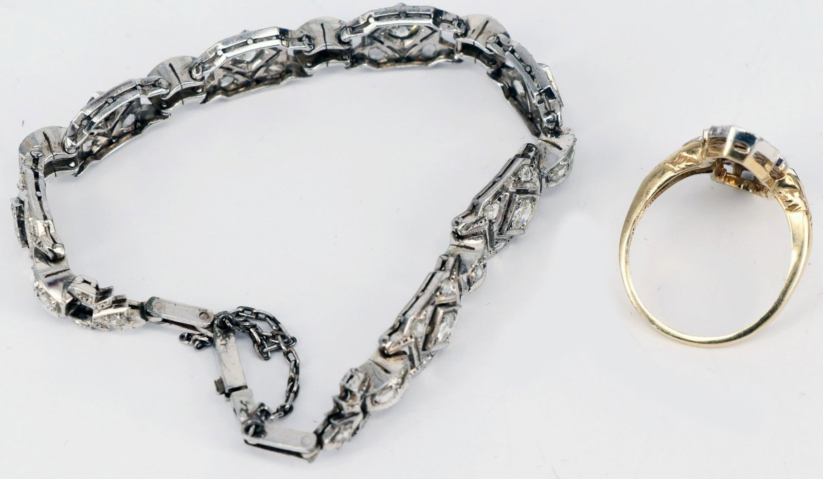 Two pieces of jewelry, Art Deco - 9