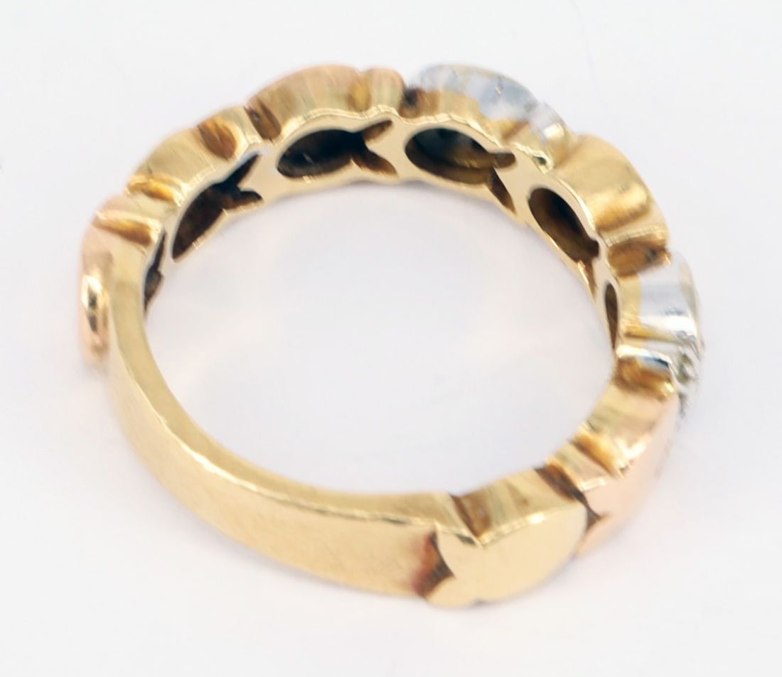 3 pieces of jewelry, gold, signs of wear. - 3