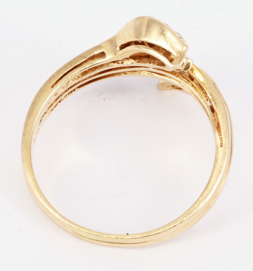 3 pieces of jewelry, gold, signs of wear. - 7