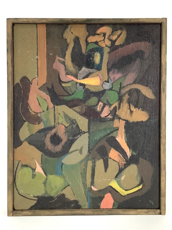 Richard Upton Abstract Painting on Canvas (1 of 4)