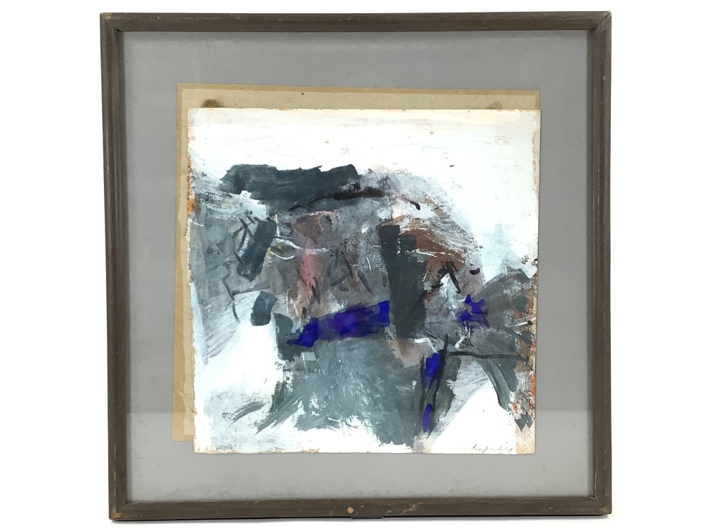 Robert Knipschild 1959 Gouache, Hill, Framed (1 of 6)