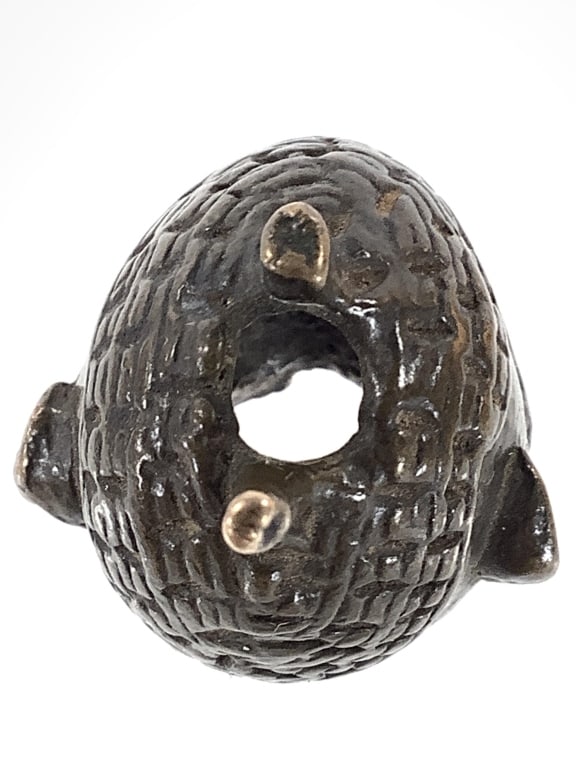 Benin Bronze Bust Miniature - 5