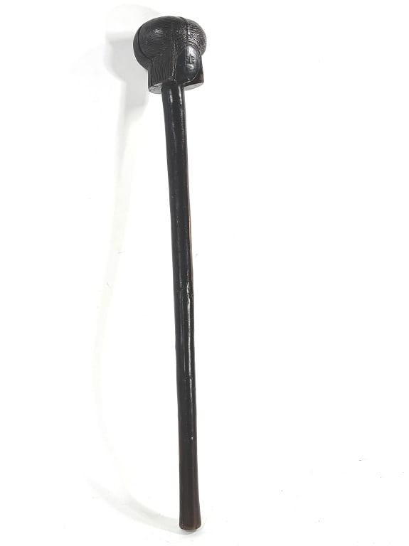 Ovimbundu Staff Angola w Female Figure Head (1 of 7)