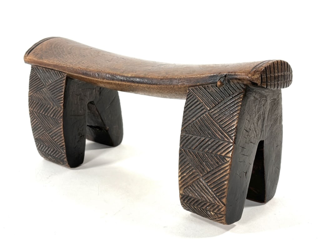 Zulu Headrest Wood Carved (1 of 6)
