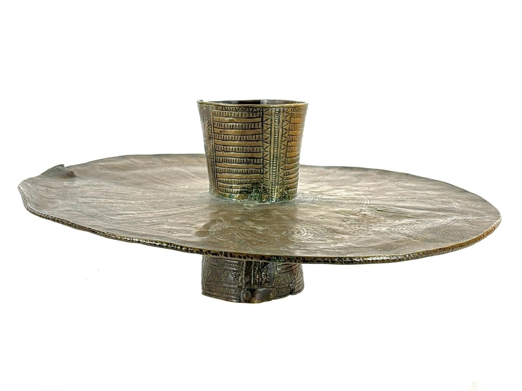 Igbo Brass Ogba Anklet 14" Dia.: Made by the Igbo peoples of Nigeria. Provenance: Collected by Sophia and Roy Sieber.