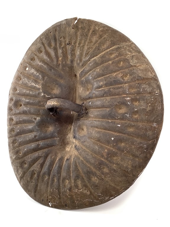Oromo/Arussi Hippo Hide Shield From Ethiopia: 29"Dia. Provenance: Collected by Sophia and Roy Sieber.