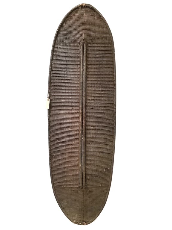 Basketry Shield From The DRC - 4