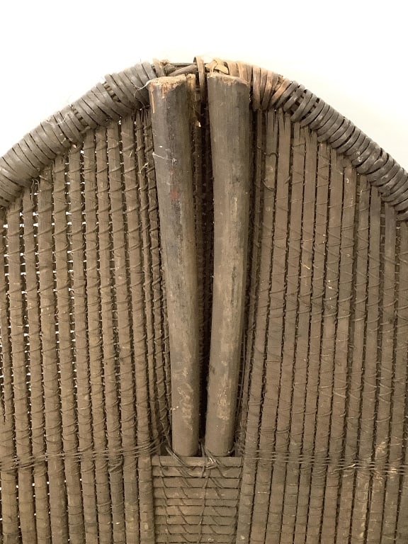 Basketry Shield From The DRC - 6